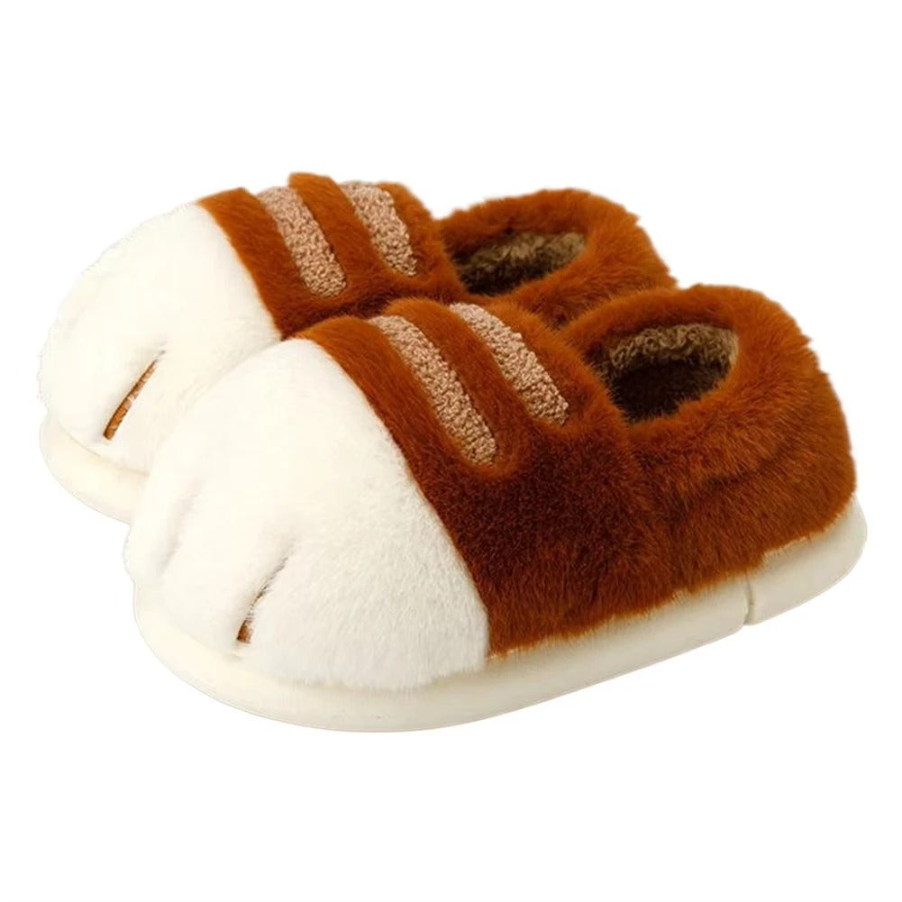 🐾 Fluffy Cat Paw Slippers – Cozy Comfort with a Touch of Whimsy