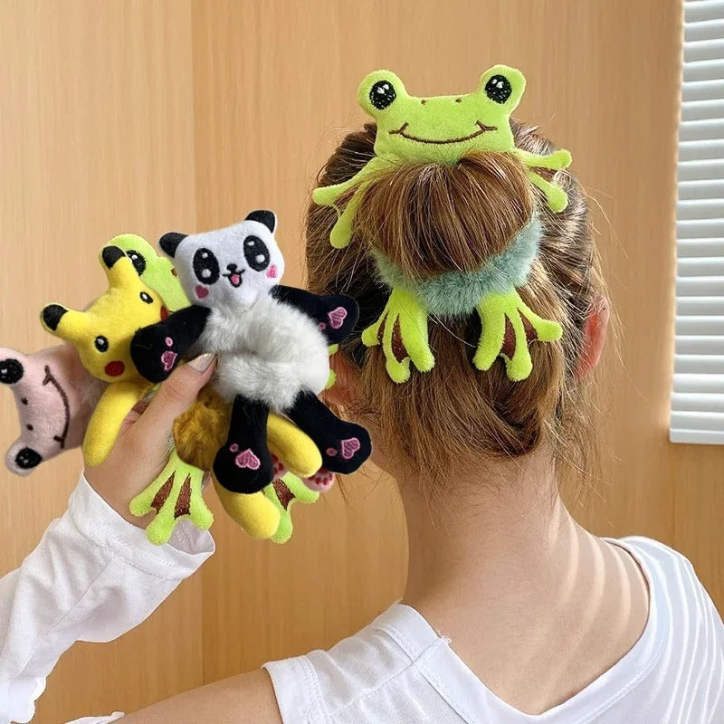 CuddleBand™ Plush Animal Scrunchies — Adorable Comfort Meets Effortless Style