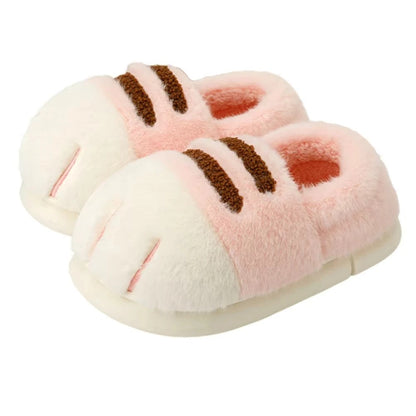 🐾 Fluffy Cat Paw Slippers – Cozy Comfort with a Touch of Whimsy