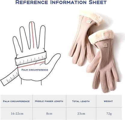 💎 Caressa™ Touchscreen Winter Gloves — Elegance in Every Touch