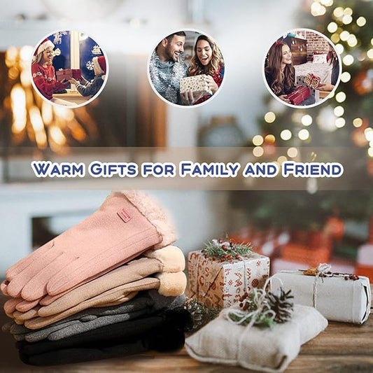 💎 Caressa™ Touchscreen Winter Gloves — Elegance in Every Touch