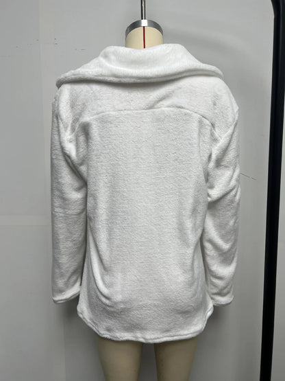 Velisse™ Plush Lapel Slim Jacket — Effortless Elegance for Autumn & Winter