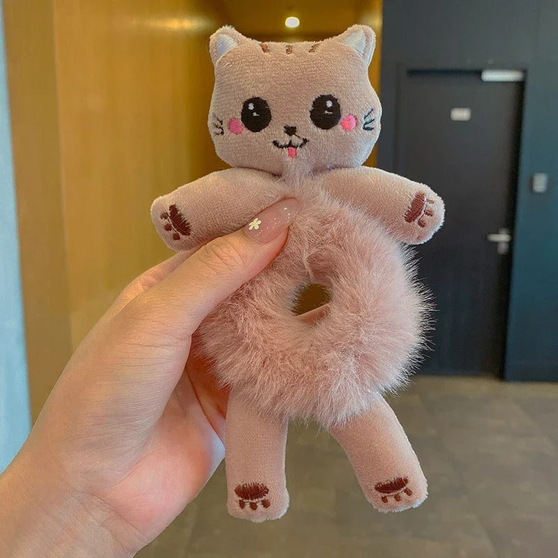 CuddleBand™ Plush Animal Scrunchies — Adorable Comfort Meets Effortless Style